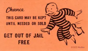 Get Out of Jail Card in Monopoly