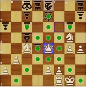 The queen's movement