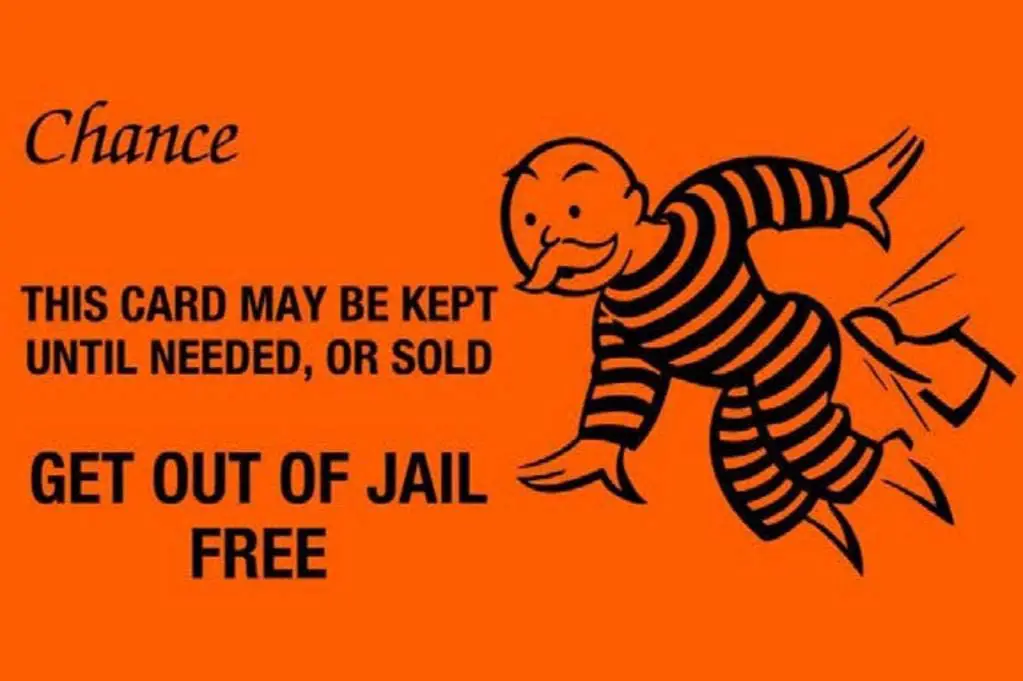 Get Out of Jail Free Card in Monopoly